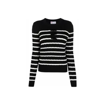 RED VALENTINO FW21 Slim Fit Sweater Women's Black