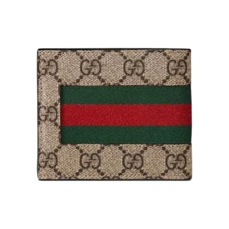 GUCCI Fabric Wallet Unisex Brown Multicolor-1