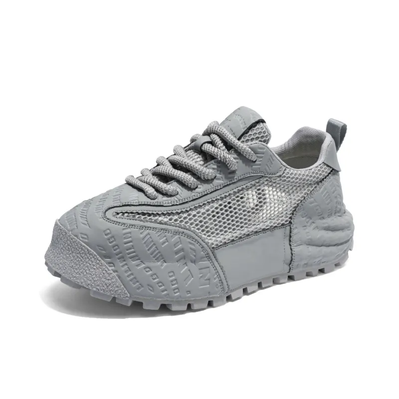 AMICNIEGD Breathable And Wear resistant Low Top Chunky Sneakers Men's-9