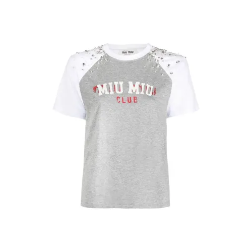 MIU MIU T Schwarzs Women's White Gray