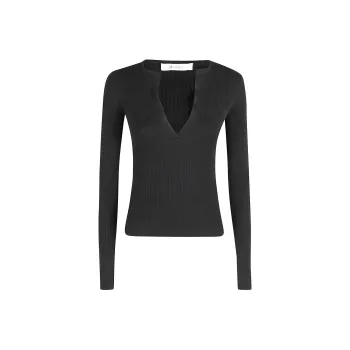 MaxMara V Neck Long Sleeved Top