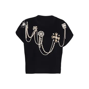 BALMAIN T Shirts Women's Black