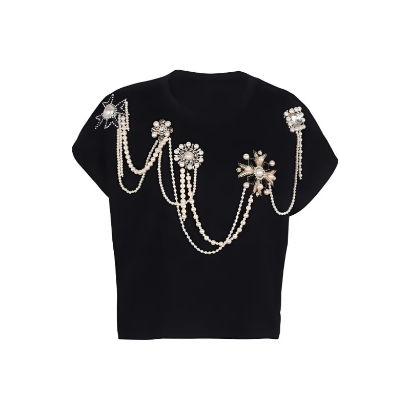 BALMAIN T Shirts Women's Black-0