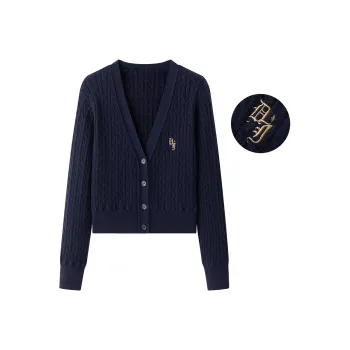 Tokyo Season Sweater Women's Navy Blue Cardigan