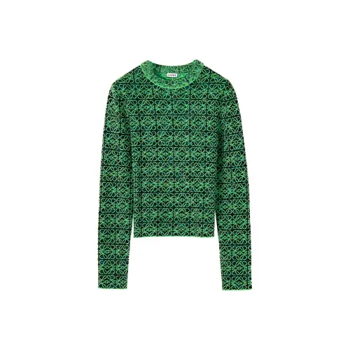 LOEWE Anagram Sweater 'Green/Black'