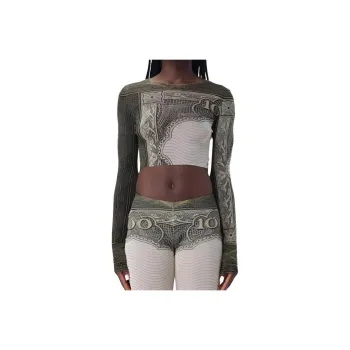 Jean Paul Gaultier Cartouche Cropped Top