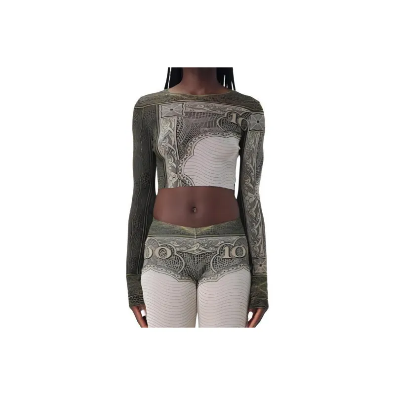 Jean Paul Gaultier Cartouche Cropped Top-0