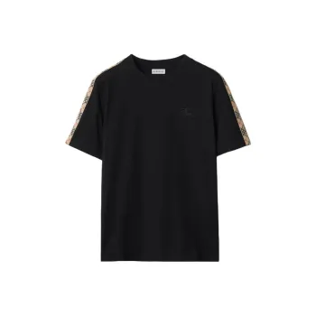Burberry Check trim Cotton T shirt
