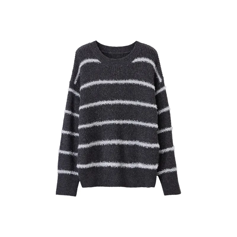 XIANGYING Sweaters Women's Gray-0