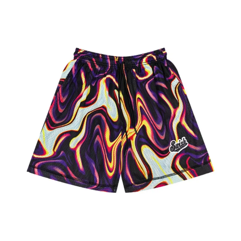 SWISH THE BALL IN Basketball Shorts Unisex-4