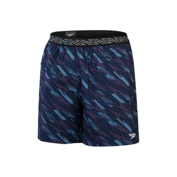 Speedo Men's HyperBoom Printed 16' Swim Shorts Sports Shorts Men Black