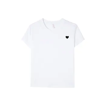 Korean Style T Shirt Unisex White