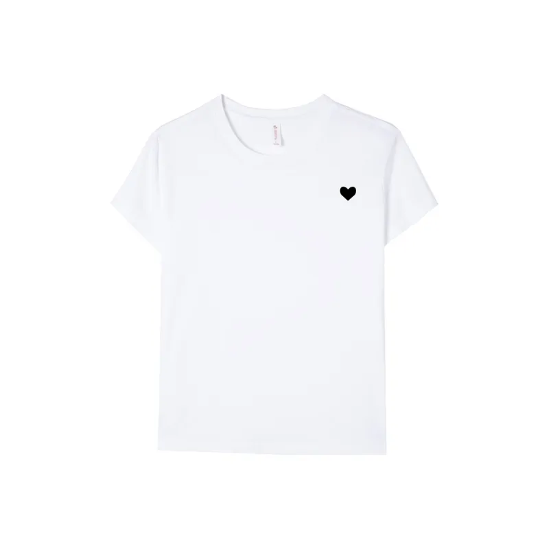 Korean Style T Shirt Unisex White-0