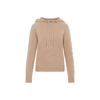 MaxMara Drawstring Long Sleeved Knitted Hoodie