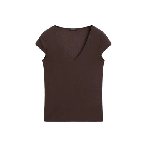 Massimo Dutti T Shirt Women's Brown