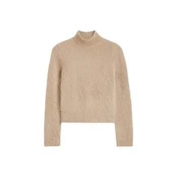 SCANLAN THEODORE Brushed Mohair Slim Sweater Sweater Women's Nougat/Nougat