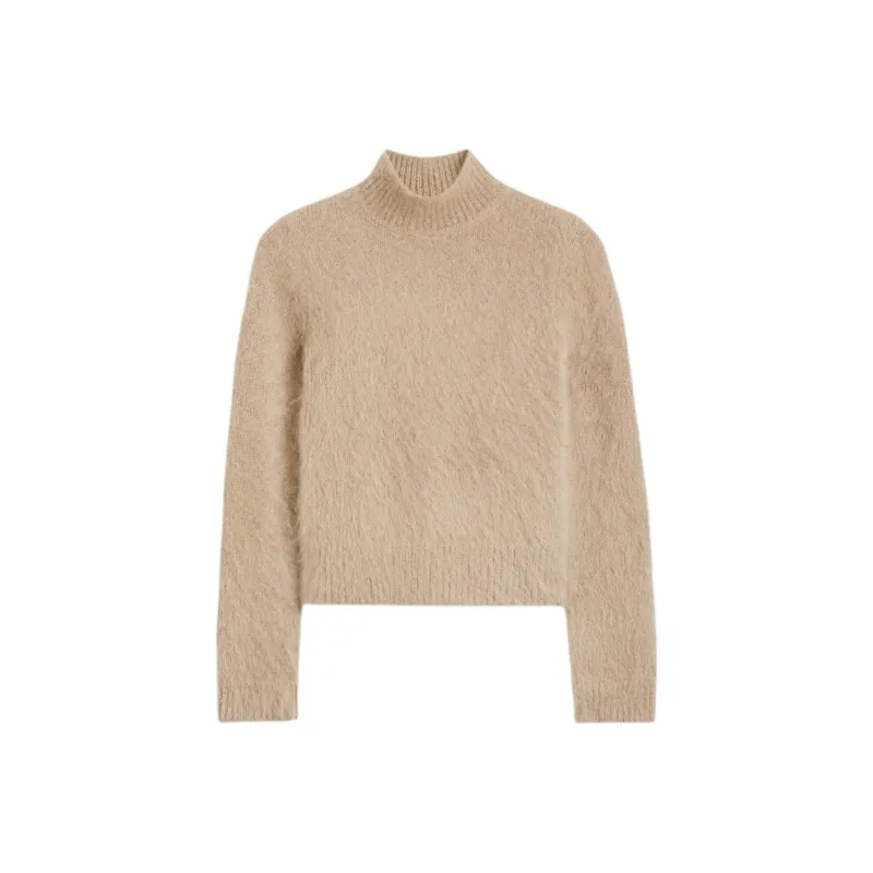 SCANLAN THEODORE Brushed Mohair Slim Sweater Sweater Women's Nougat/Nougat-0