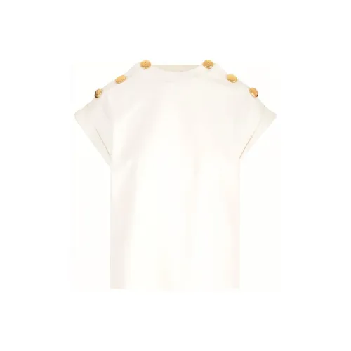 Alexander McQueen Seal Button Embellished T Shirt