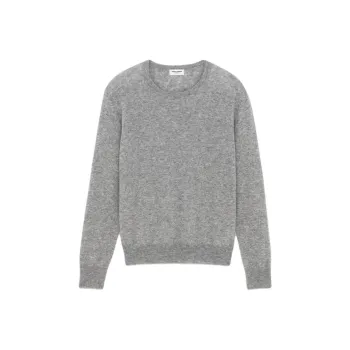 SAINT LAURENT Ribbed Crew Neck Sweater