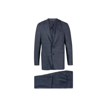 Canali Check-pattern Single-breasted Suit