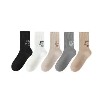 Urban Beauty Mid Calf Socks Men's 5 Pack