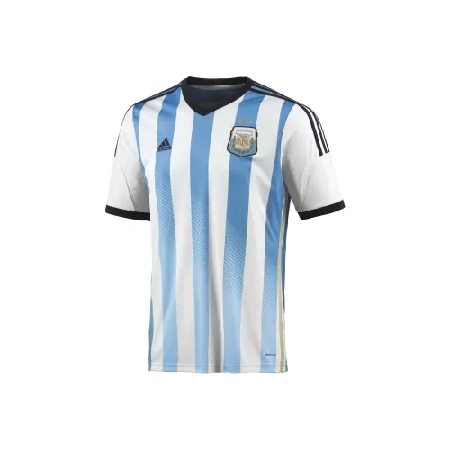 Adidas Soccer Jerseys Argentina 2014 World Cup Home Fan Edition Men's Sky Blue