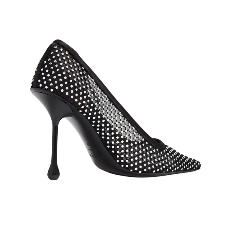 Jimmy Choo Ixia Slim Heel High Heels 9.5cm Women's Black-2