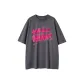 Dark Gray-T-Shirt-Pink Graffiti Large