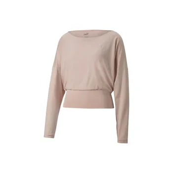 PUMA STUDIO Yoga Crop Top Women's Khaki