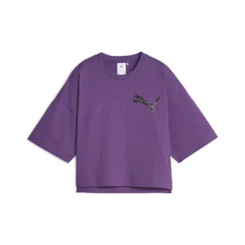 PUMA x Swarovski Collaboration Crystals Tee T-Shirt Women's Purple