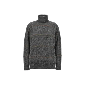 Brunello Cucinelli Oversized Turtleneck Knitted Jumper