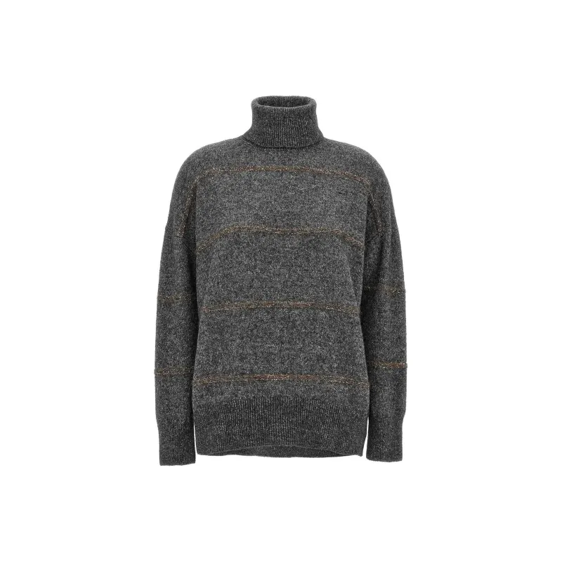 Brunello Cucinelli Oversized Turtleneck Knitted Jumper-0