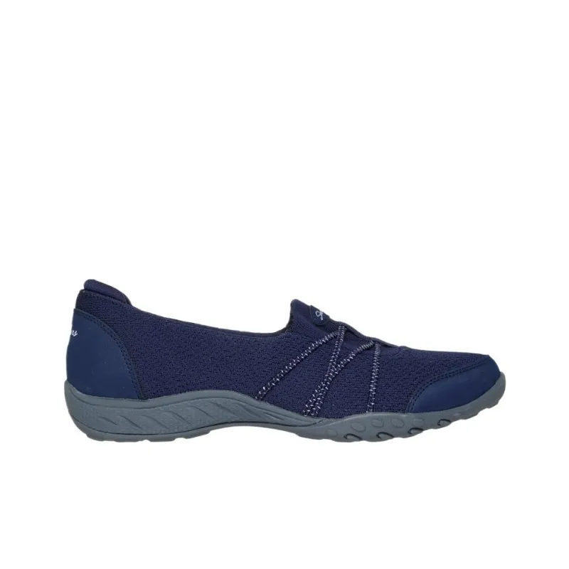 Skechers Breathe Easy Low Top Casual Shoes Women's Marine Blue-1