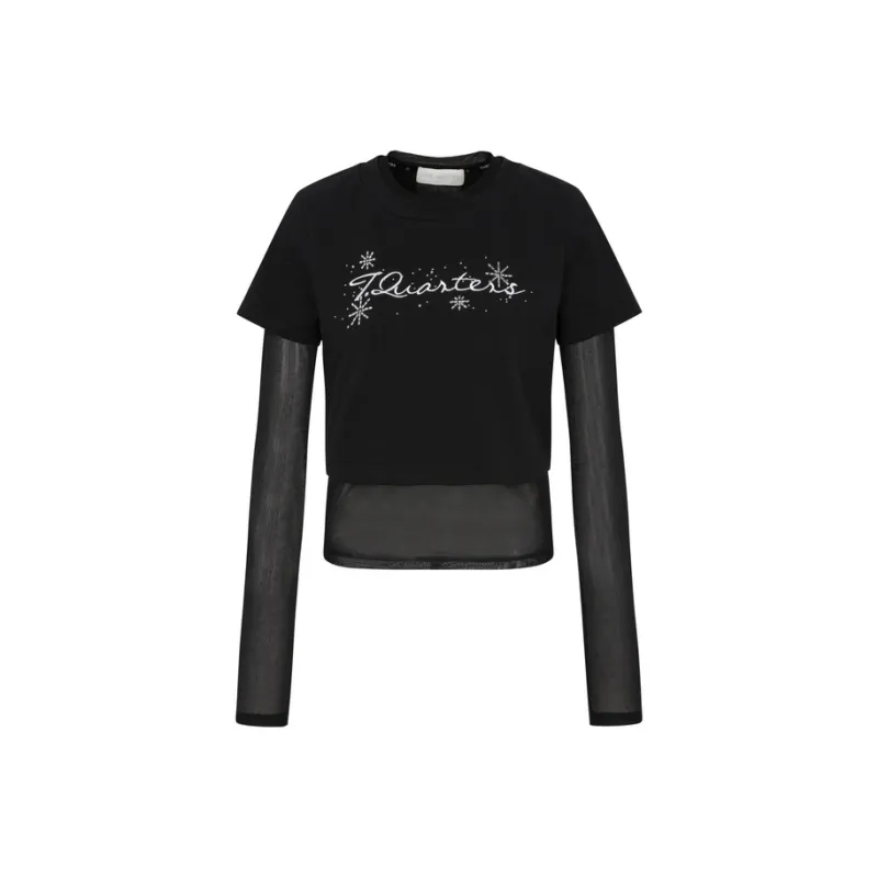Three Quarters Regular T Shirt Women's-0