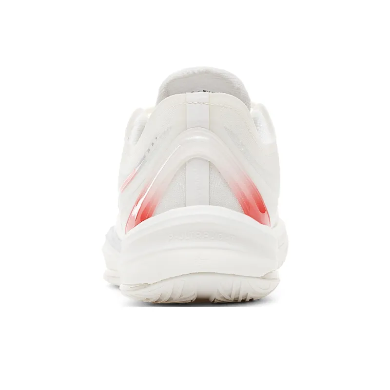 PEAK Lightness 3.0 Cushioning Slip Resistant Low Top Basketball Shoes Men's Ivory Red-4