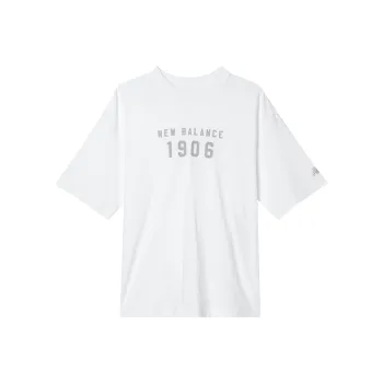 New Balance Drop Shoulder Sleeve T Shirt Women's White