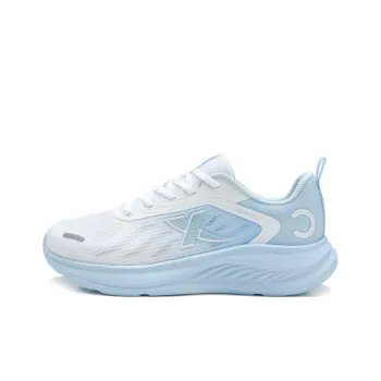 XTEP Cushioning And Breathable Low Top Casual Running Shoes Men's Classic White Microwave Blue