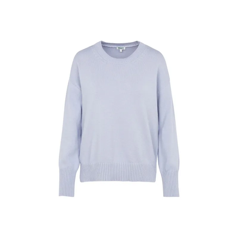 KENZO Letter Logo Sweaters Women's Lavender-0