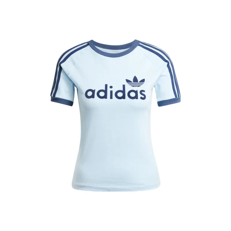 Adidas Raglan Sleeve T Shirt Women's Sky Blue-0
