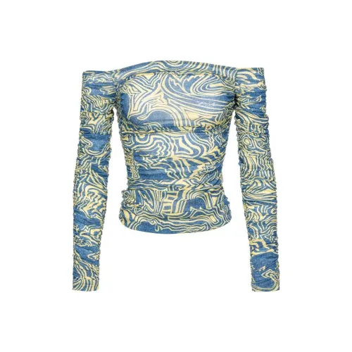PINKO Graphic print Off shoulder Top