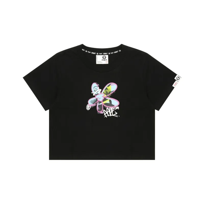 Aape Logo Print T shirt-0