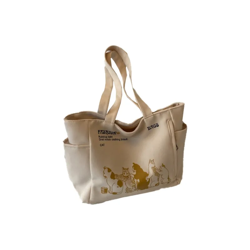 G FAVOR Canvas Shoulder Bag Unisex Multicolor-2