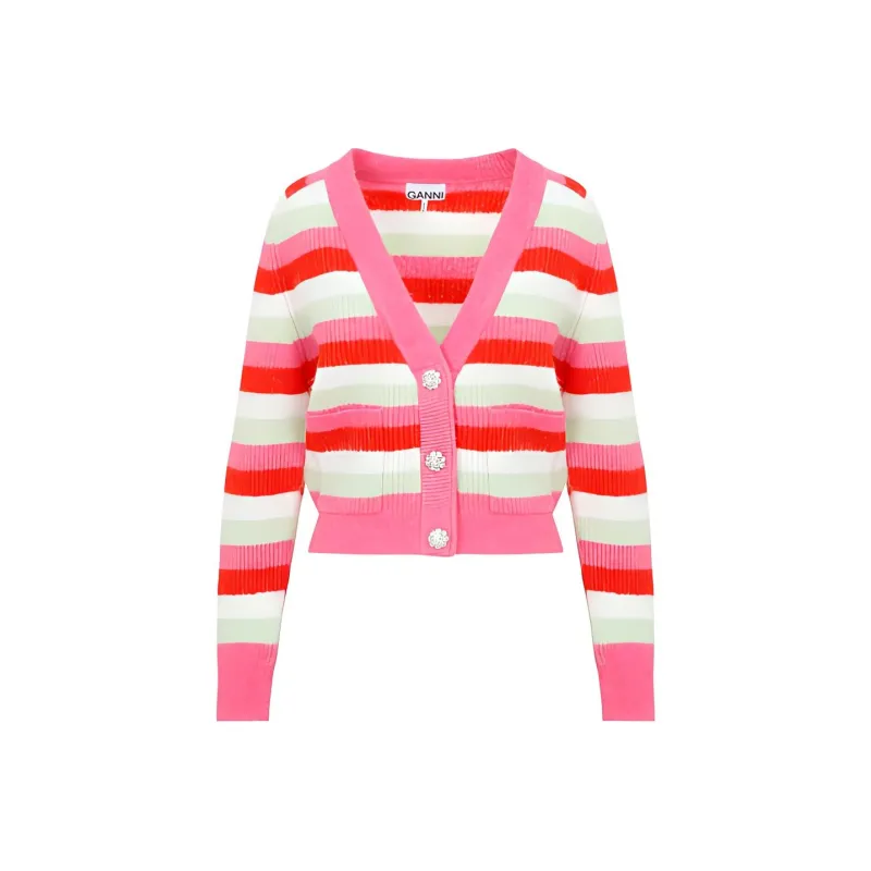 GANNI SS22 Loose Fit Sweater Women's Pink-0