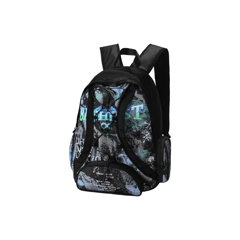 8atheist Polyester Backpack Regular Unisex Black-5
