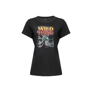 PINKO Graphic Printed Crewneck T-Shirt