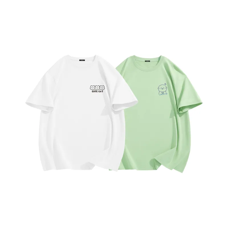 MINISO T Shirt Women's 2 Pack Summer-0