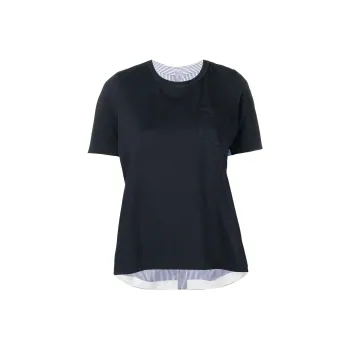 Sacai T Shirts Women's Dark Blue