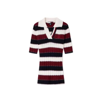 Tommy Hilfiger Sweater Women's Red Blue White Stripes