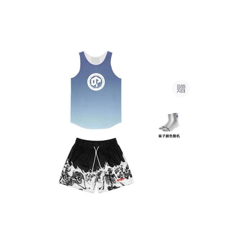 BKCXZICE Sports Shorts Unisex Black White Bleach-4