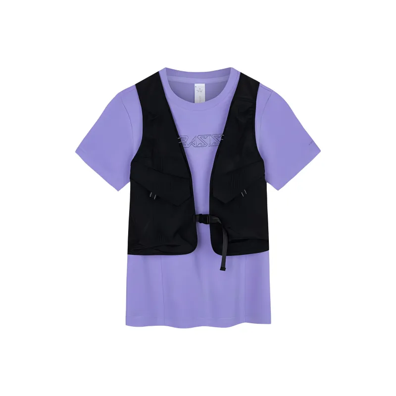 Anta T Shirt Women's Secret Mirror Purple/Basic Black-0